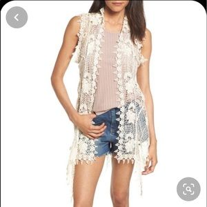 Sun & Shadow Lace Vest (Size Small)
